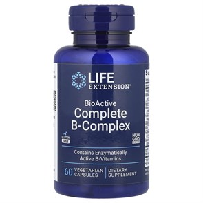 Life Extension BioActive Complete B-Complex 60 vegetarian capsules 40055