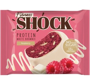 FitnesSHOCK Брауни глазированный 50 г  - малиновый 15582