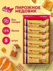 ProteinRex Пирожное Медовик 40г 23386