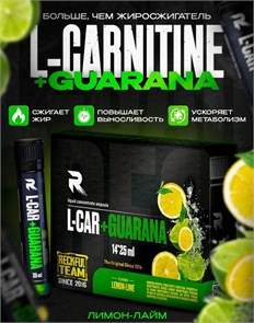 RECKFUL L-Carnitine+Guarana 4000 мг 25 мл - лимон-лайм 03825