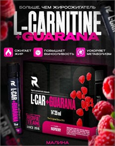 RECKFUL L-Carnitine+Guarana 4000 мг 25 мл - малина 24513