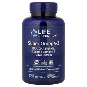 LIFE EXTENSION Super Omega-3, 120 капс 40901