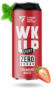 FITNESS FOOD FACTORY Напиток WK UP 450 мл - клубничный мохито 19343