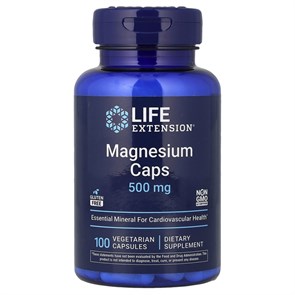 Life Extension Magnesium Caps 500 mg 100 vegetarian capsules 20483