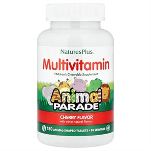 Nature's Plus Animal Parade Multivitamin CHERRY CHEWABLE 180 33512