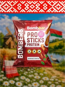 BOMBBAR Кукурузные палочки протеиновые Вяленые томаты 60 г цууц