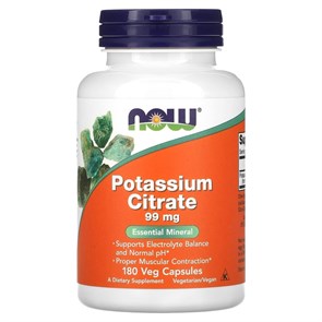 NOW Potassium Citrate 99 мг 180 капс 15795