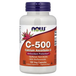 NOW Vitamin C-500 Calcium Ascorbate 100 капс. 49487