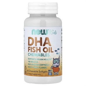 NOW Kids DHA 100 мг 60 chewable 17820