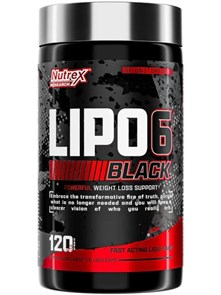Nutrex Lipo-6 International Black (weight loss support) 120 капс 26476