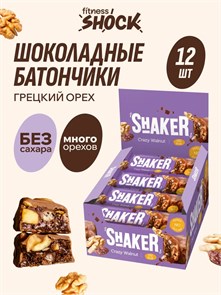 FitnesSHOCK Батончик глазированный SHAKER 35г - грецкий орех 06288