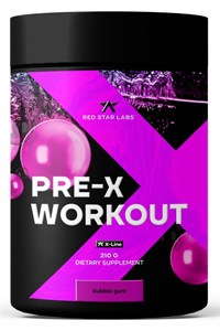 Red Star Labs Pre-x-Workout 210 гр - бабл гам Годно до 02.12.2026 8436046978148