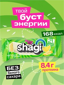 ProteinRex Shagi Батончик с высоким содержанием белка 40г - банан Годно до 07.11.2026 8436046978197