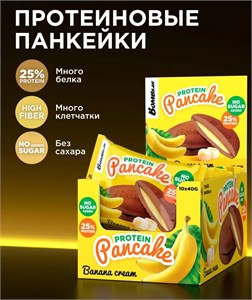 BOMBBAR Панкейк неглазированный с начинкой "Банановый крем" 40 гр. Годно до 28.11.2026 8436046978209
