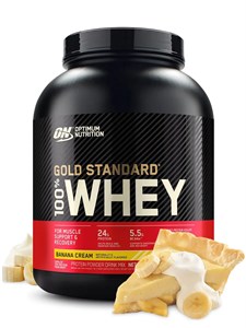 Optimum Nutrition 100% Whey Gold Standard 2270г - банан Годно до 22.10.2026 8436046978217