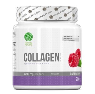 Nature Foods Collagen + Hyaluronic acid + Vit C 200g W/O (Малина) X355642926