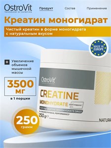 Ostrovit Creatine Monohydrate Creapure 250г - без вкуса 8436046978543