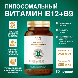 Liposomal Vitamins Liposomal B12-B9 60 капс. 8436046978360