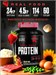 RECKFUL Real Food Protein isolate-mix NO lactose 1800г - клубника-банан 8436046977696