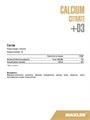 Maxler Calcium Citrate + D3 60 таб 03777