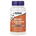 NOW Acetyl L-Carnitine 500 мг 50 капс 08785