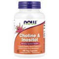 NOW Choline & Inositol 100 капс 18696