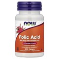 NOW Folic Acid 800 мкг 250 таб 00274