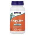 NOW L-OptiZinc + Copper 30 мг 100 капс. 8436046977575