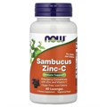 NOW SAMBUCUS ZINC-C 60 LOZ 8436046977578