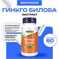 NOW Ginkgo Biloba 60 мг 120 Vcaps 29649