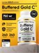 California Gold Nutrition Buffered Gold C, GOLD Standard Sodium Ascorbate (Vitamin C), 750 mg, 240 Veggie Capsules X341216116