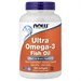 NOW ULTRA OMEGA 3 FISH OIL 180 SGELS 8436046977989